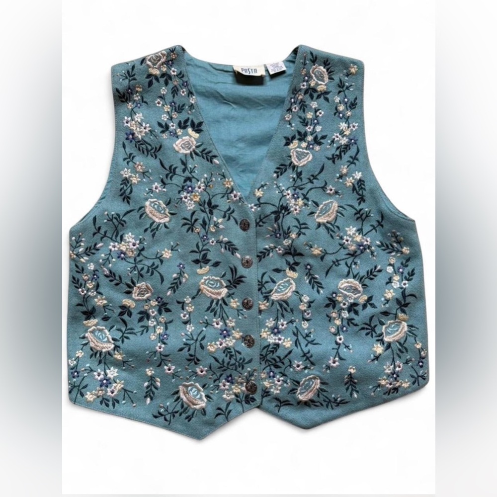 ⭐️VINTAGE⭐️ Embroidered vest
